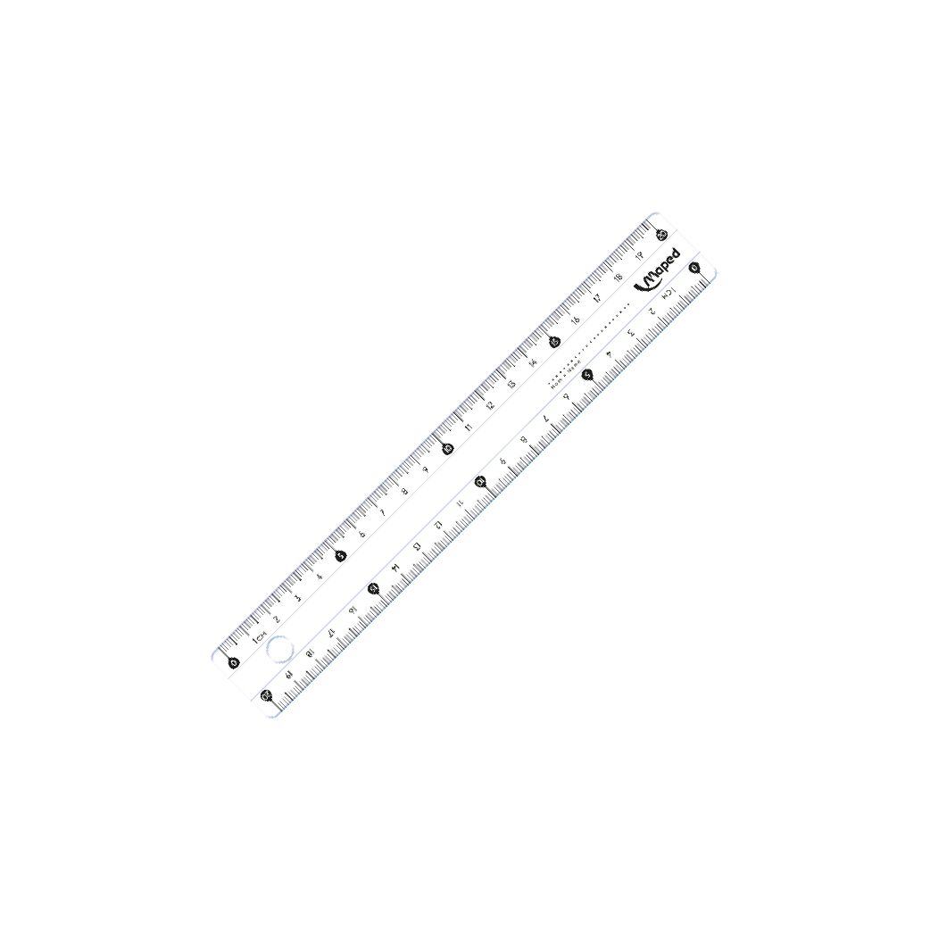 MAPED - Thước cứng Essentials 15/20/30cm - 1 cây