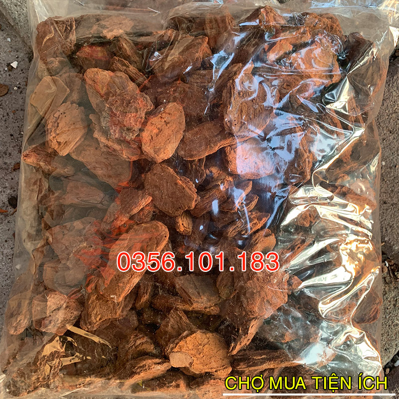 Vỏ thông trồng lan đã qua xử lý size to 2-3cm (1kg)