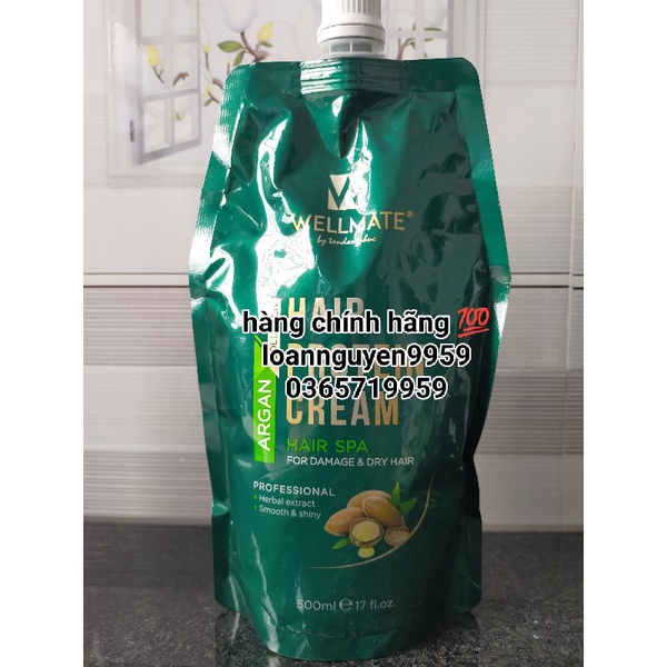 WELLMATE hấp dầu phục hồi tóc (500ml) - Chính Hãng