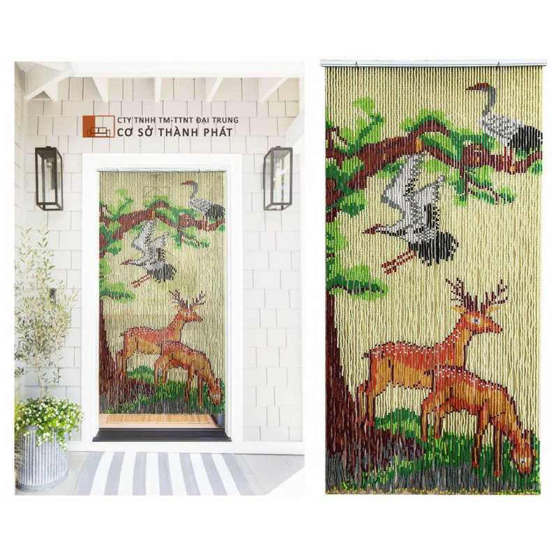 Màn hạt nhựa Đại Trung mẫu con nai 1m x 2m
