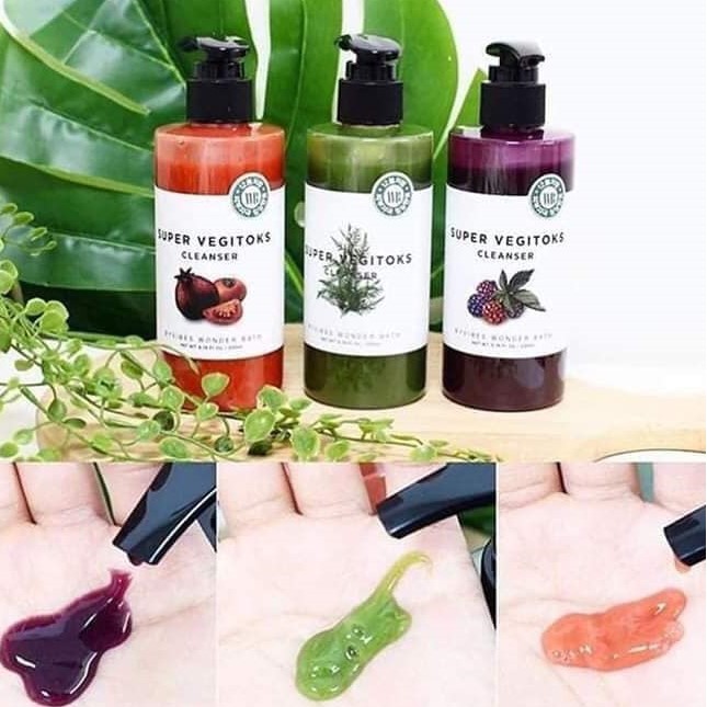 [HCM]Sữa rửa mặt thải độc rau củ Super Vegitoks Cleanser #Màu tím