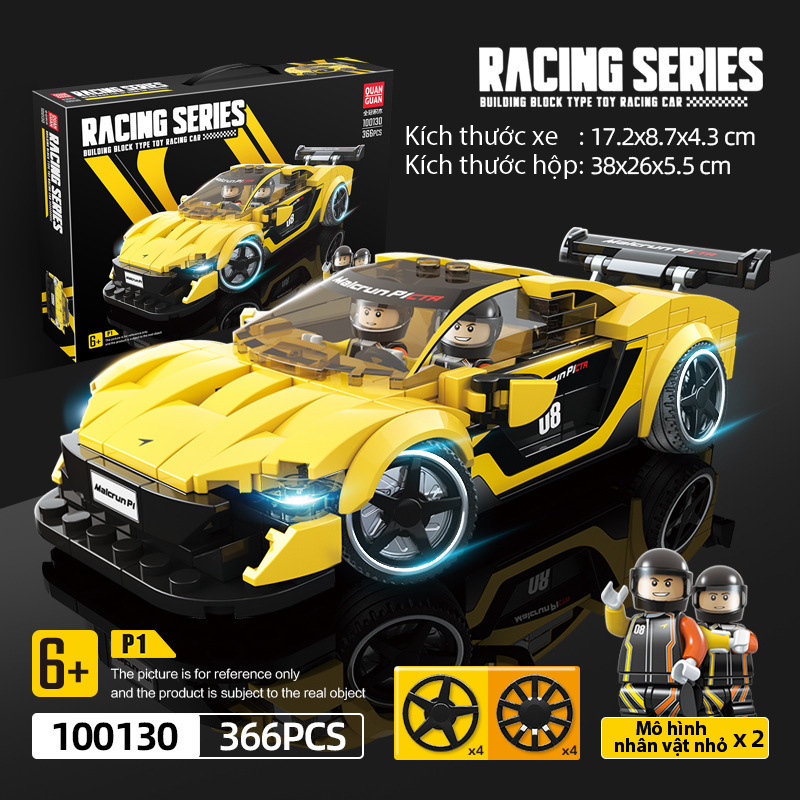 Bộ đồ chơi Lắp ráp Mô hình LEGO Xe Đua Siêu Xe
