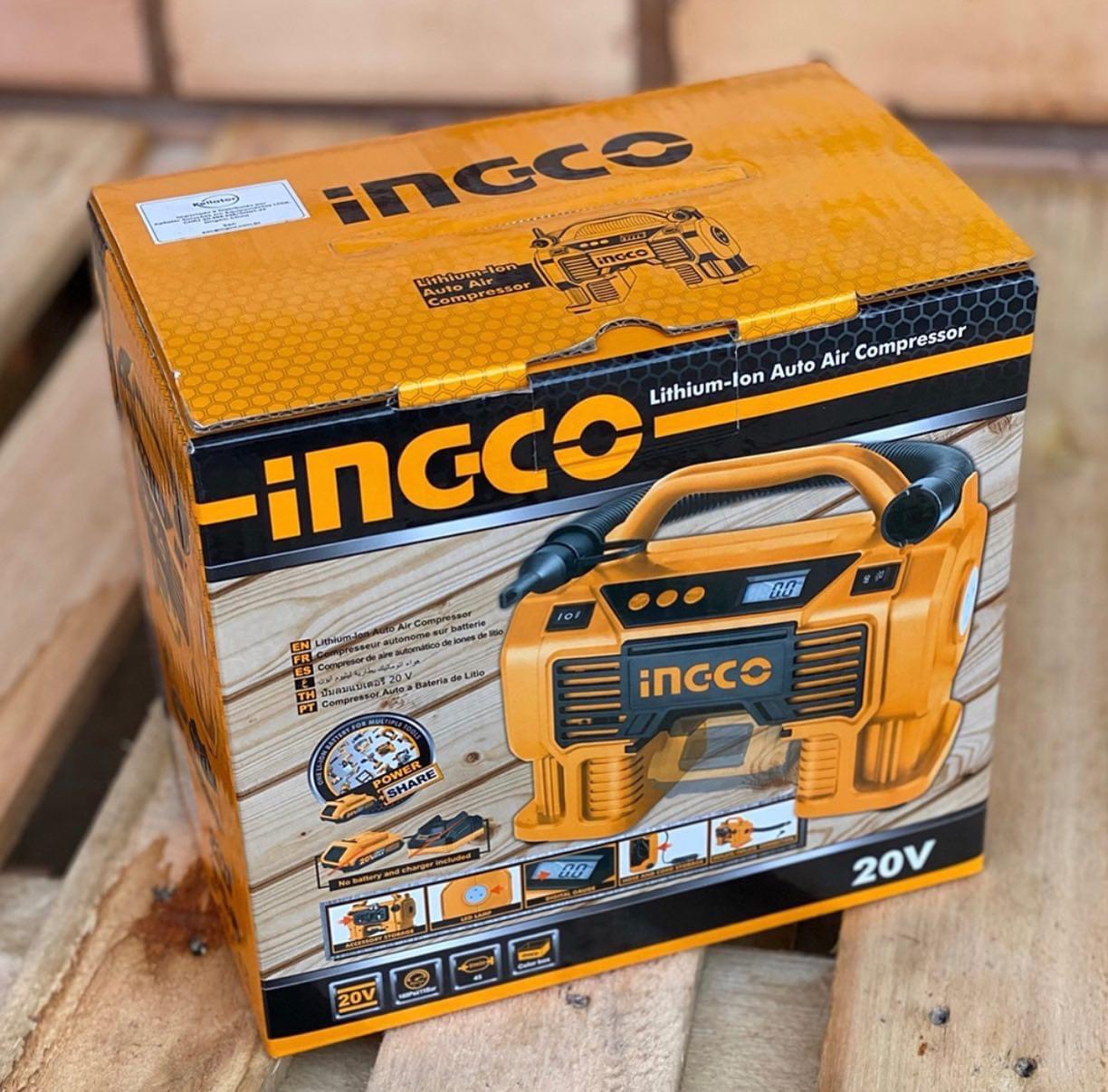 [HCM]MÁY BƠM HƠI TỰ ĐỘNG DÙNG PIN INGCO 20V CACLI2002 ( không kèm pin và sạc )