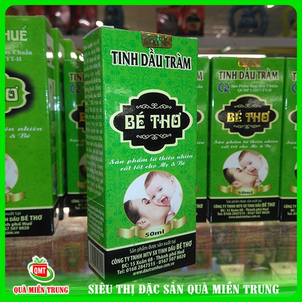Tinh Dầu tràm Bé Thơ Huế 50ml ( chính hãng hộp xanh)