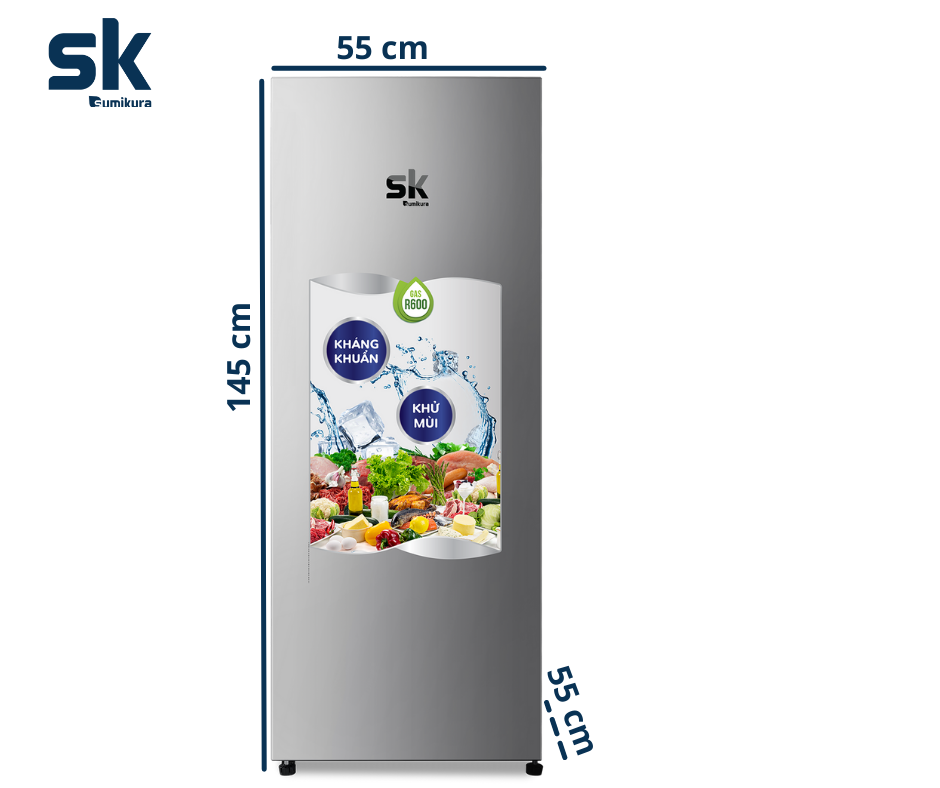 Tủ Đông Đứng 155 Lít SK SumikuraSKFU-155(HS.A)