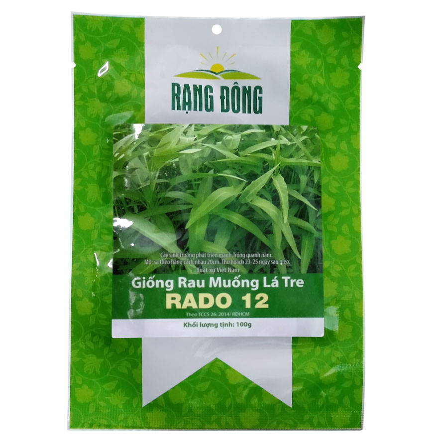 100G - Hạt Giống Rau Muống Lá Tre Việt Nam