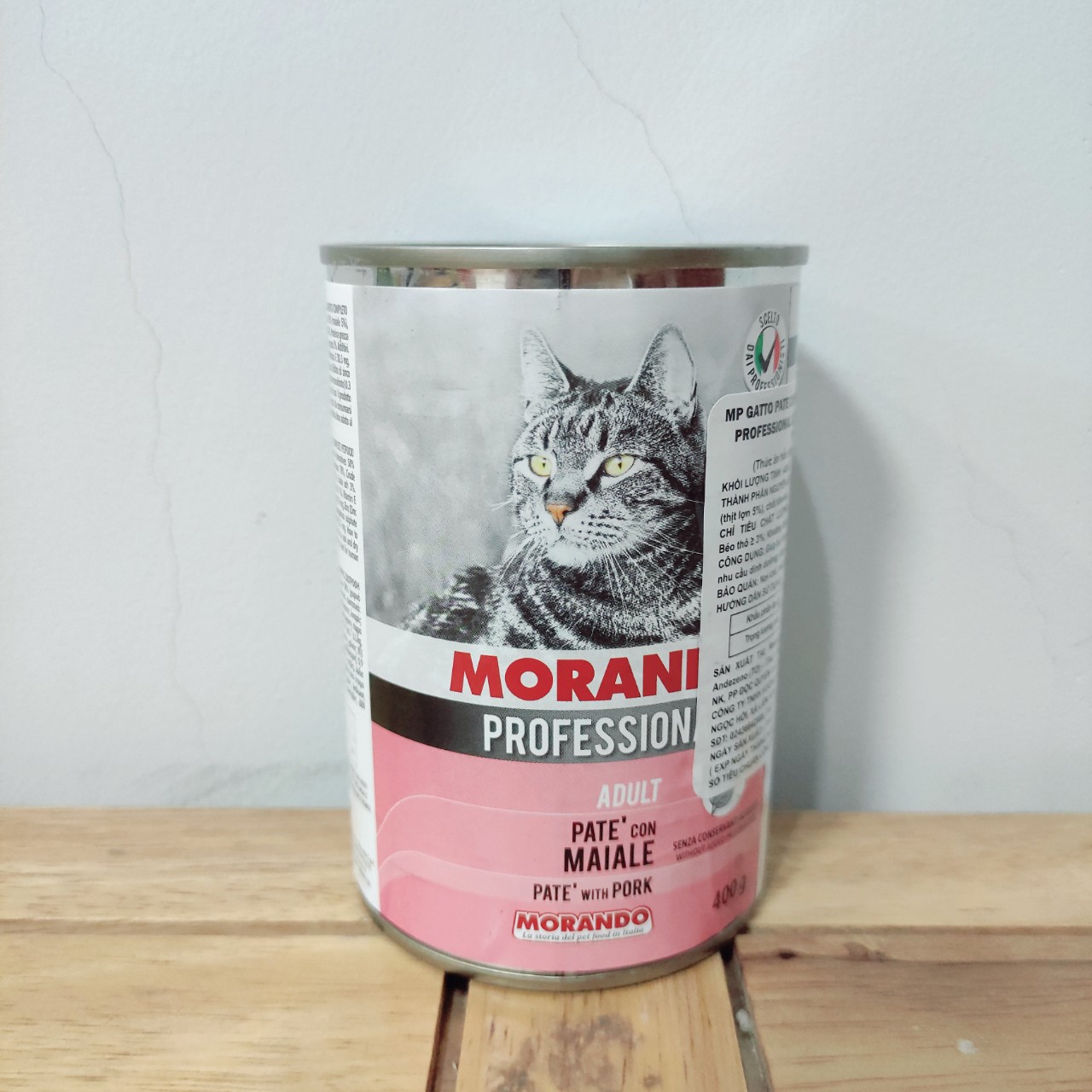 Pate Morando Professional cho mèo lon 400g nhiều vị