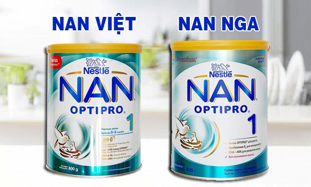 Sữa bột Nan Nga số 1-số 2-số 3-số 4 800g