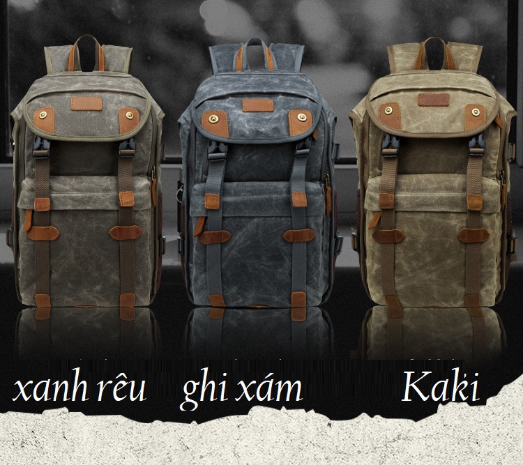 [HCM]Balo máy ảnh Canvas Batik.BK_3040.