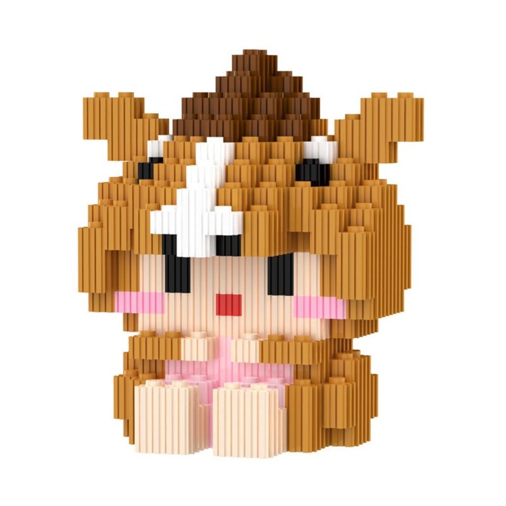 Mô hình lắp ráp lego mini 3d 12 con giáp