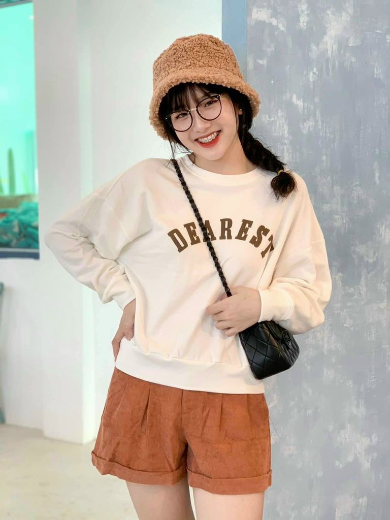 [HCM][HÌNH THẬT]Set đồ bộ nữ set dearest short nâu mặc đi chơi freesize - Angi Boutique