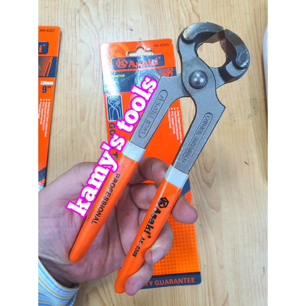 Kìm nhổ đinh bẻ kính asaki 8" ak-8305 và 9" ak-8307 bán lẻ từng cái