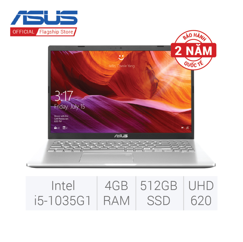 Laptop ASUS X409JA-EK014T (i5-1035G1  4GB  512GB  Intel UHD Graphics  14 FHD  Win 10) sản phẩm được bảo hành 2 năm
