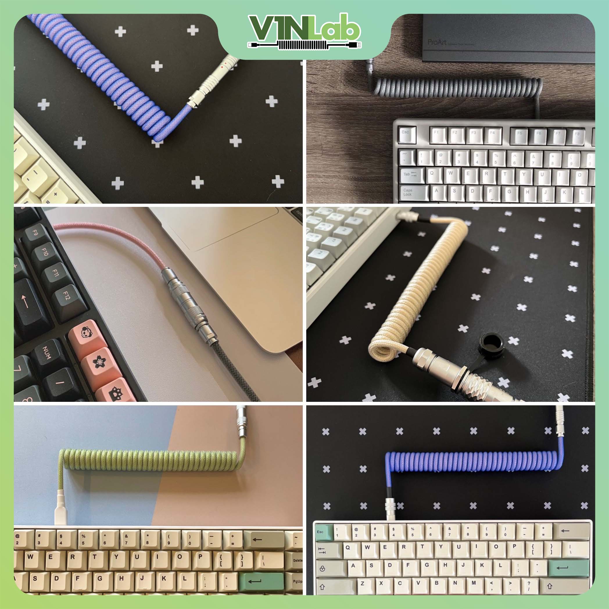 Dây Cáp Custom Handmade Type C Cho Bàn Phím Cơ