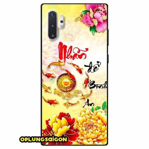 Ốp lưng dành cho samsung note 10 / note 10 plus mẫu thư pháp nhẫn bình an