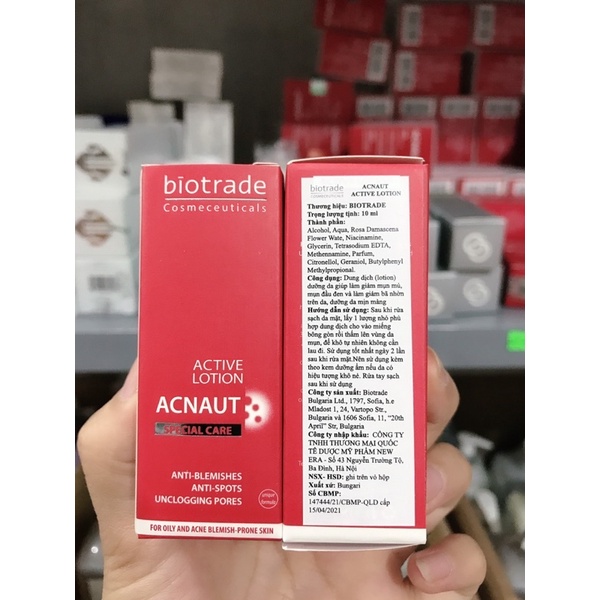 Chấm mụn viêm sưng Biotrade Acnaut Active Lotion