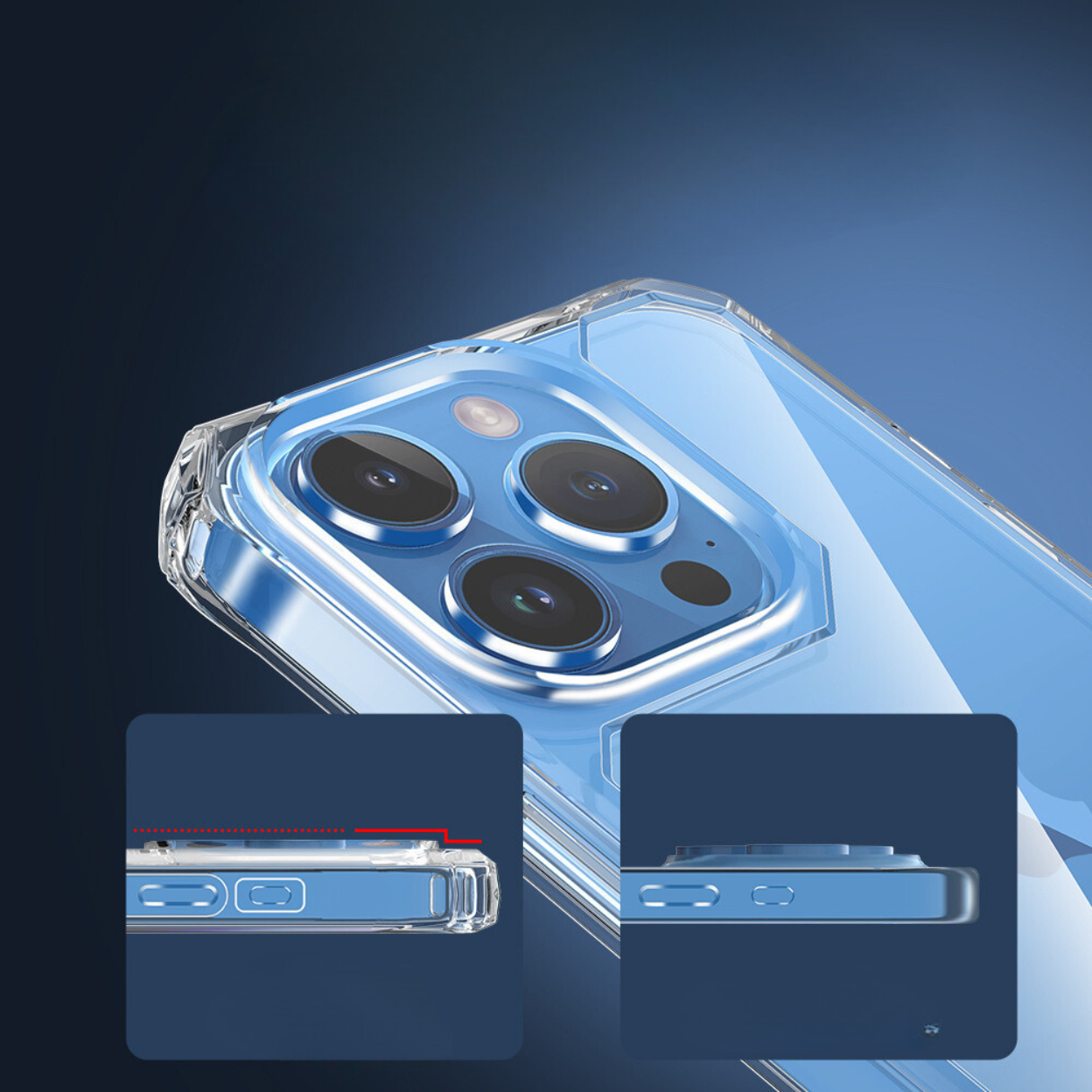Ốp Lưng Dành Cho iPhone 15 ProMax/ iPhone 15 Pro/ iPhone 15 Plus/ iphone 15 KAI.N Clear Armor Case