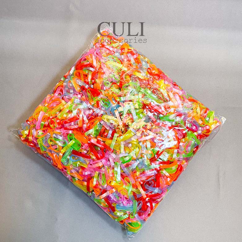 Thun cột tóc, chun buộc tóc kg thun đen, mix màu giá rẻ
