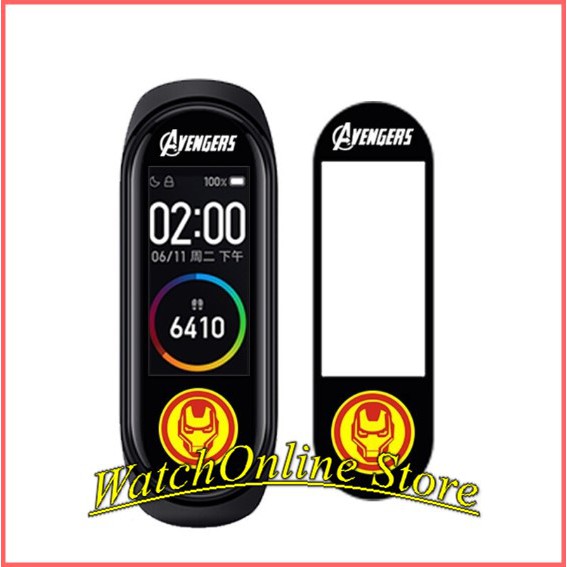 Bộ 3 miếng dán hình Avengers Xiaomi Miband 4
