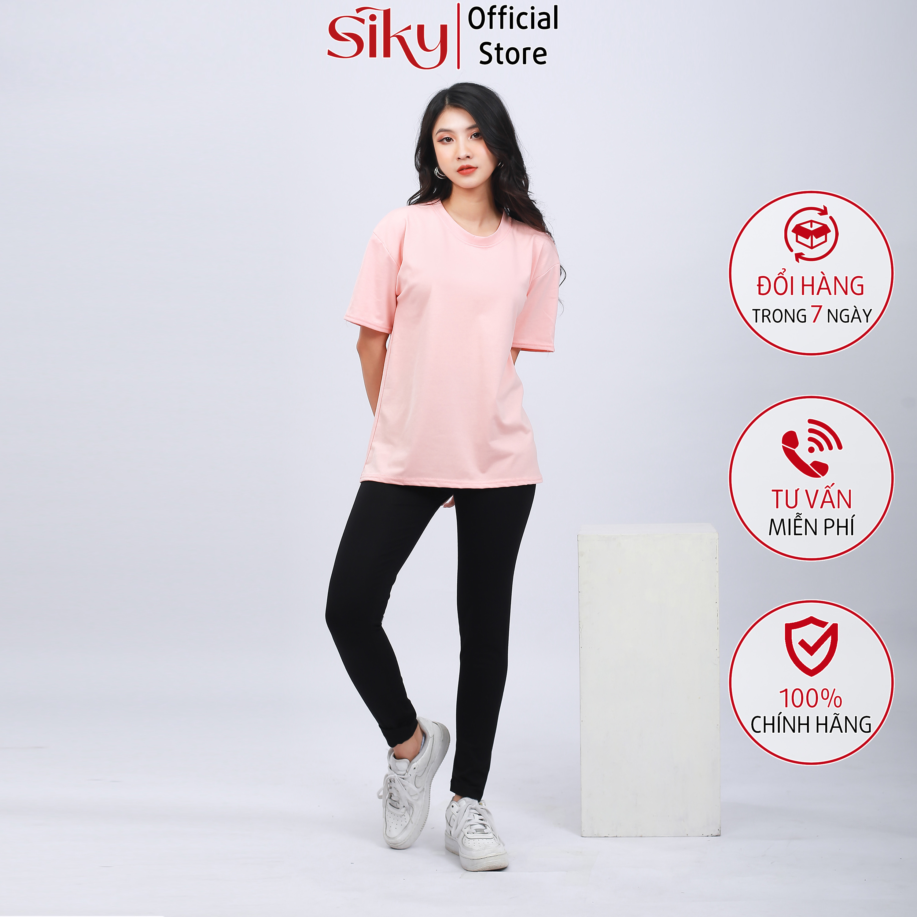 Quần legging lưng cao, nâng mông, co giãn 4 chiều - SIKY - QLG01