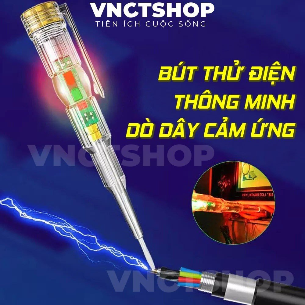 Bút kiểm tra điện áp bút kiểm tra điện áp thông minh bút kiểm tra cảm ứng ac không tiếp xúc vôn kế máy dò điện chỉ báo tuốc nơ vít điện