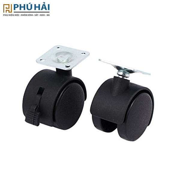 Bánh xe tủ nhựa cao cấp có khoá và không khóa