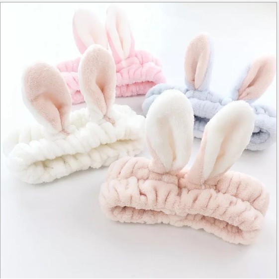 [HCM]Băng đô 3D Tai Thỏ Siêu Mềm Mịn