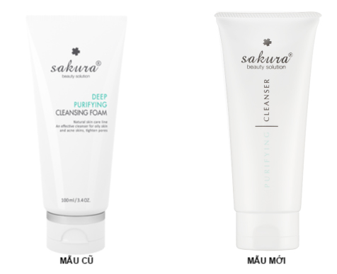 [HCM]Sữa rửa mặt dành cho da dầu mụn Sakura Deep Purifying Cleansing Foam