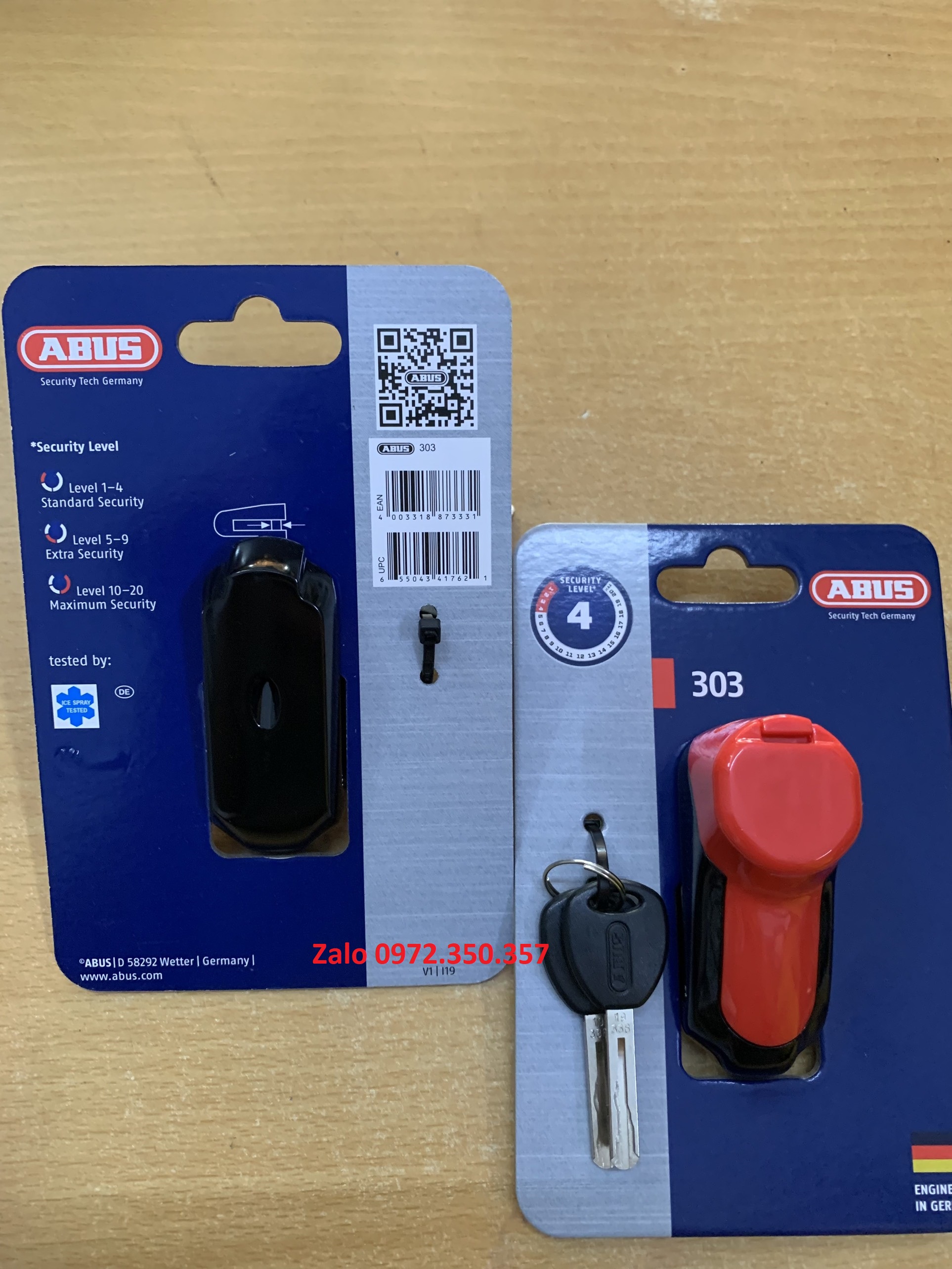 Khóa đĩa xe máy ABUS 305 (Đỏ)