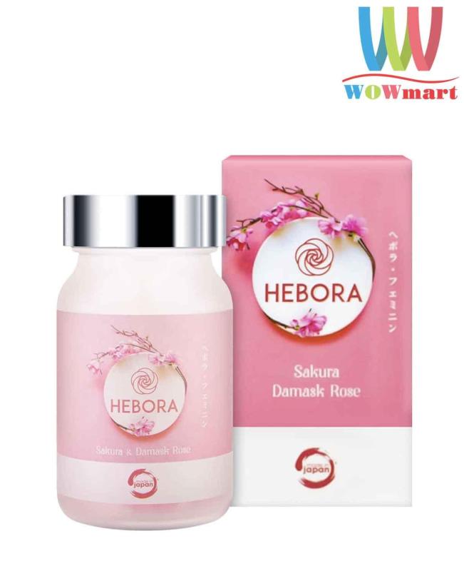 Viên uống thơm cơ thể Hebora Sakura 60 viên - NHẬT BẢN cao cấp