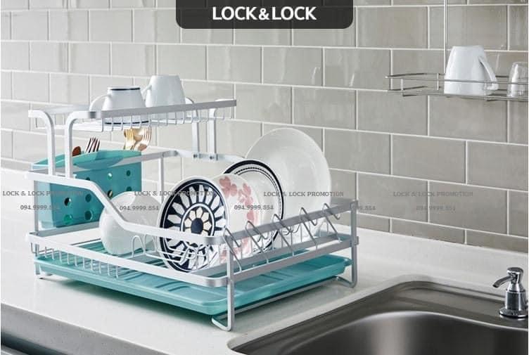 Kệ Úp Chén Bát 2 Tầng Lock&Lock LDR204 (cam kết hàng chính hãng)