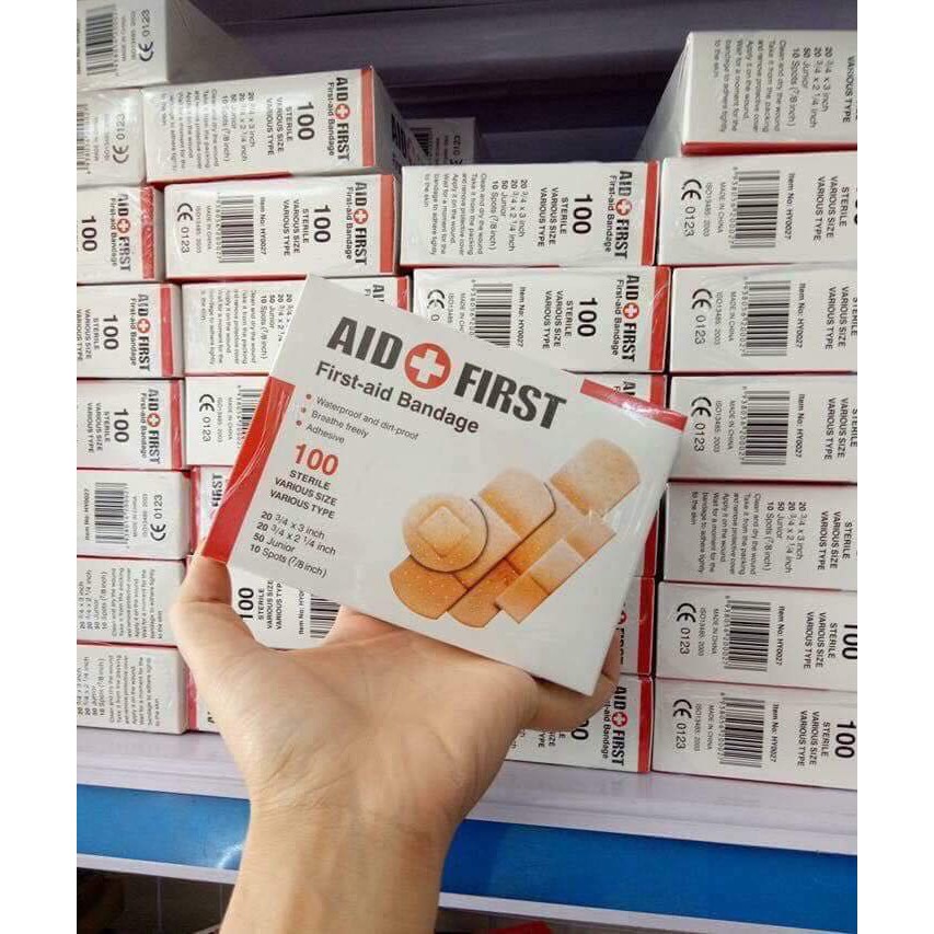Hộp 100 Băng Gâu Cá Nhân Đủ Các Kích Thước