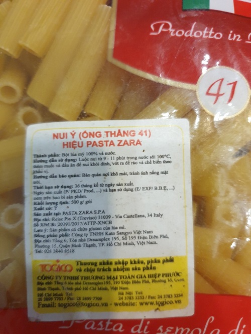Pasta (Straight 41) 500g - Pasta zara