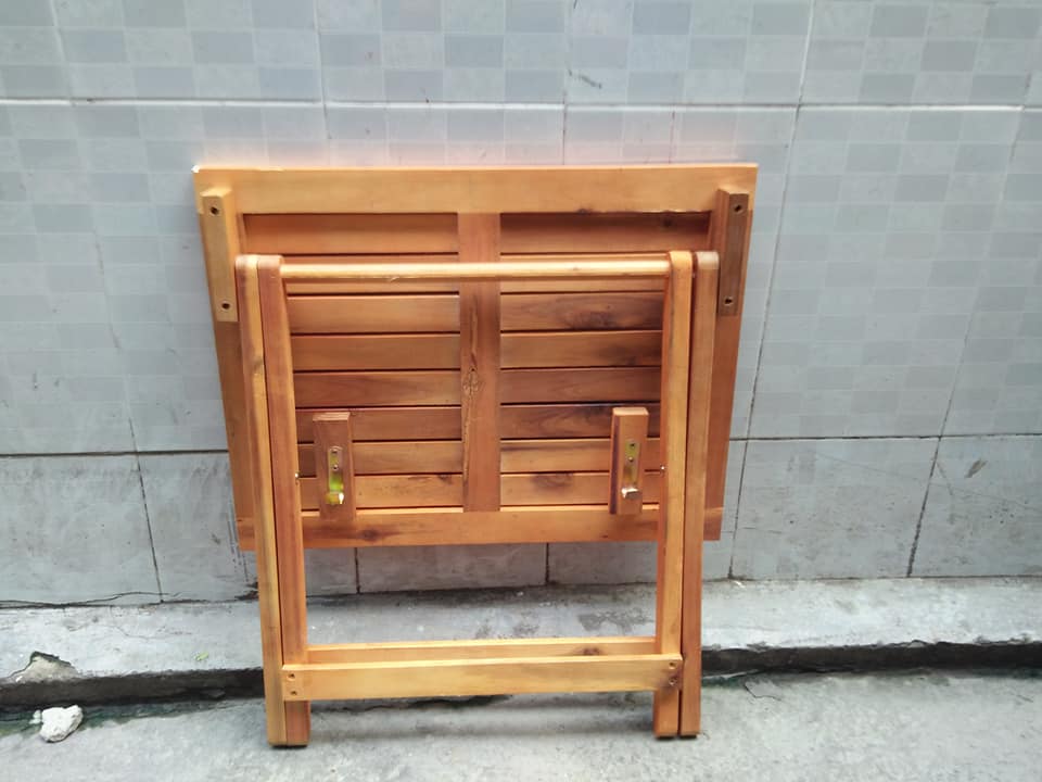 BÀN CAFE GẤP GỌN GỖ TỰ NHIÊN