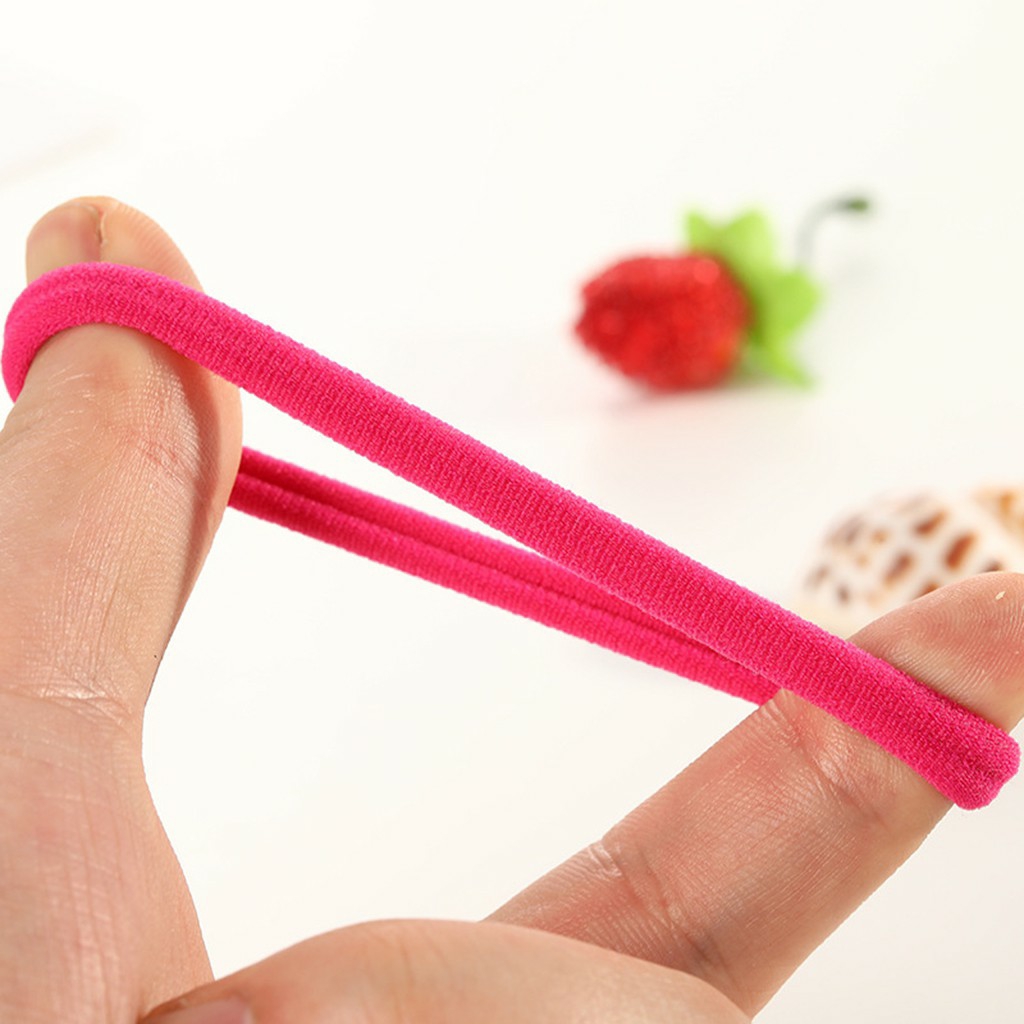 [SET 5]  BUỘC TÓC BASIC CHUN CO GIÃN TRƠN NHIỀU MÀU LỰA CHỌN | VIDEO THẬT | SHOP BEECOW