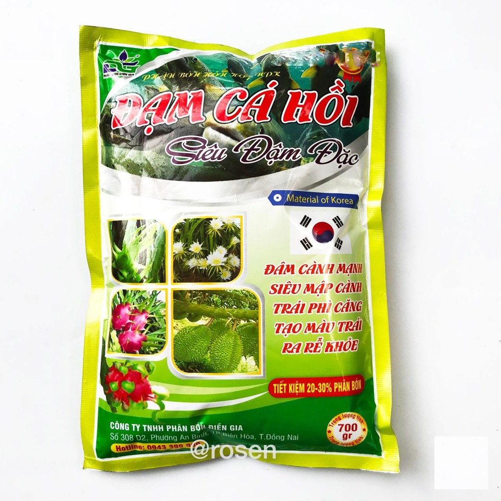 Phân bón hữu cơ Đạm cá hồi Siêu đậm đặc Mập Cành, Đâm chồi, Kích rễ 700gram