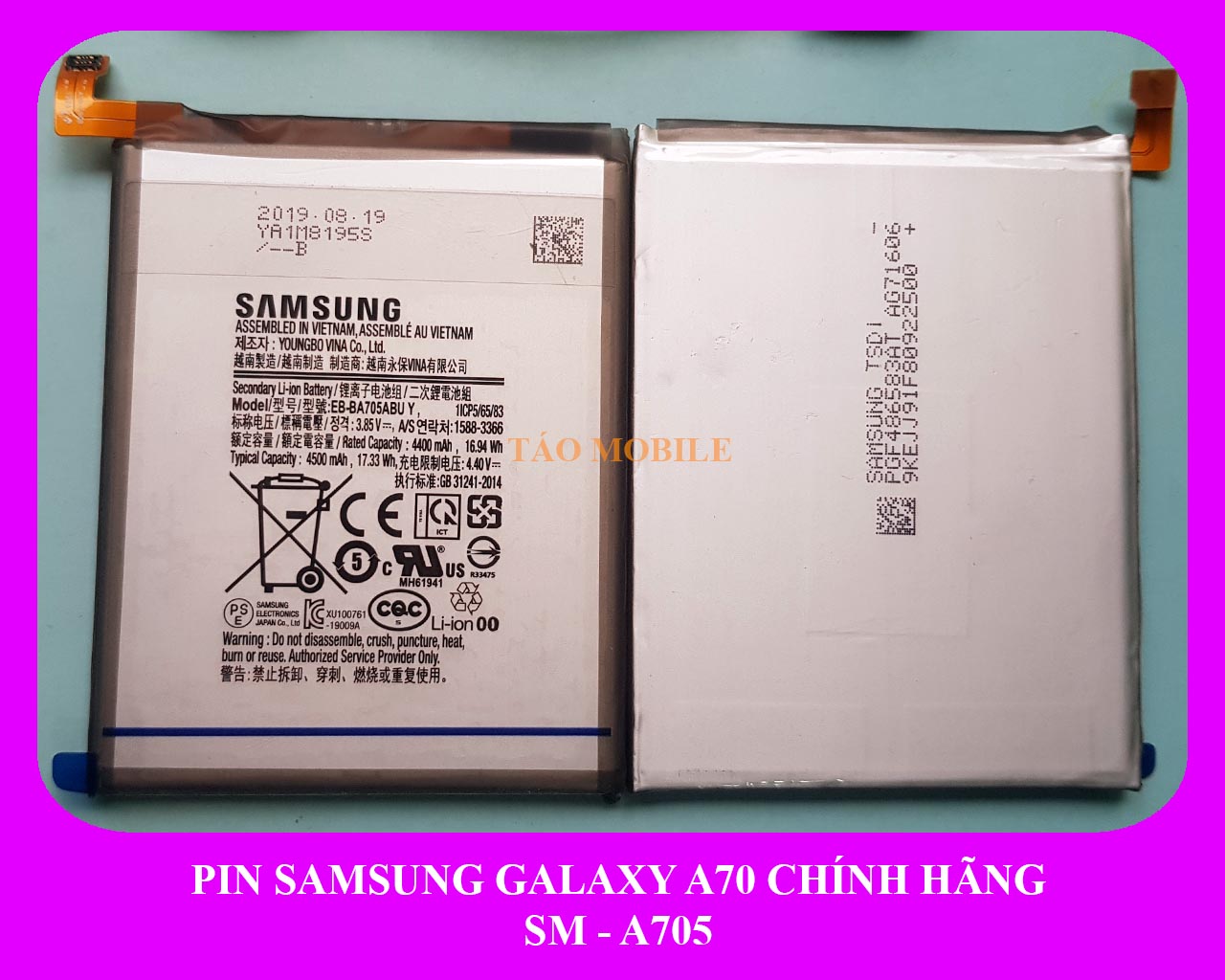 Pin Samsung Galaxy A70 zin công ty A705