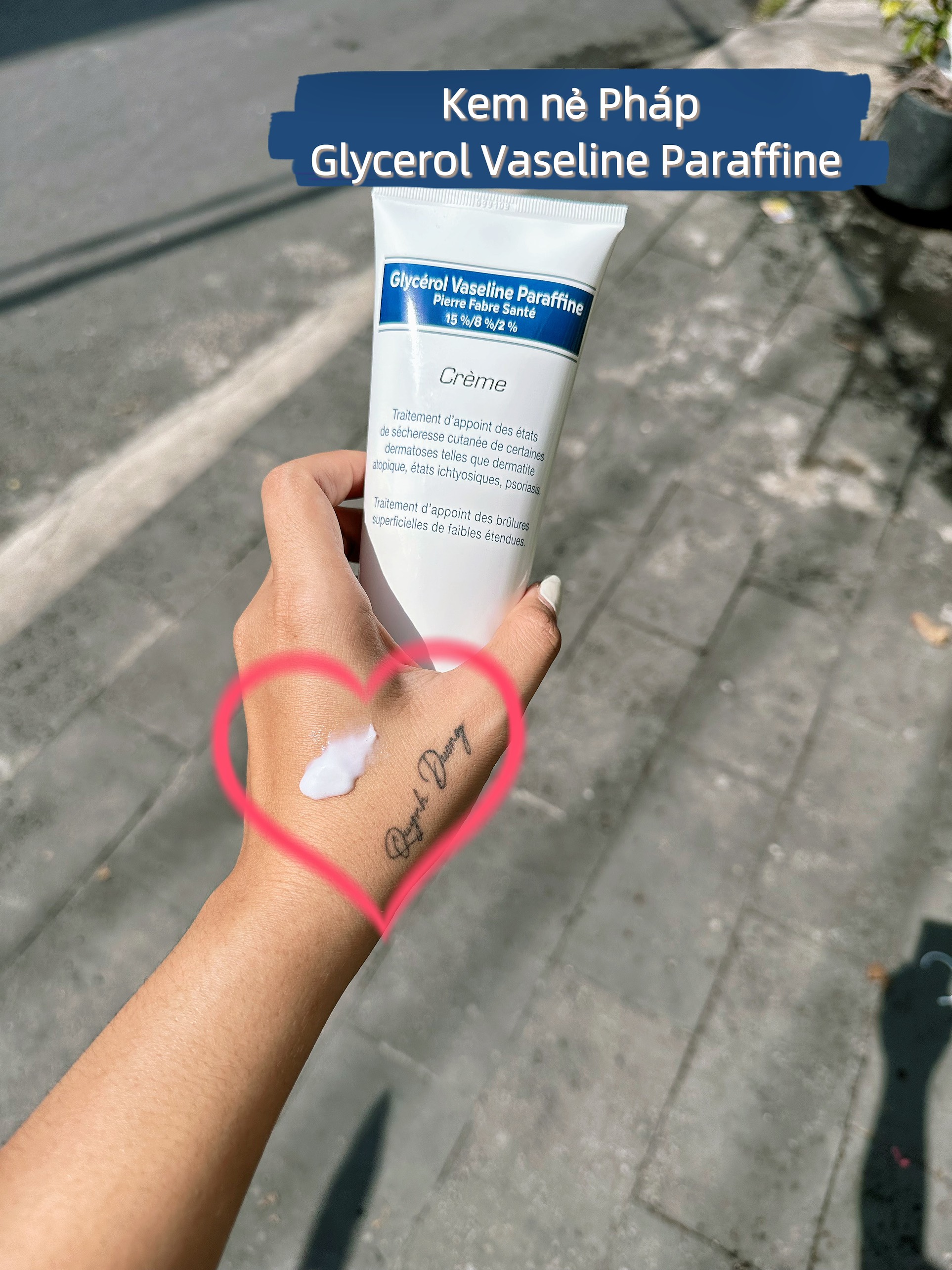 Kem nẻ GLYCEROL VASELINE PARAFFINE 250g cho bé