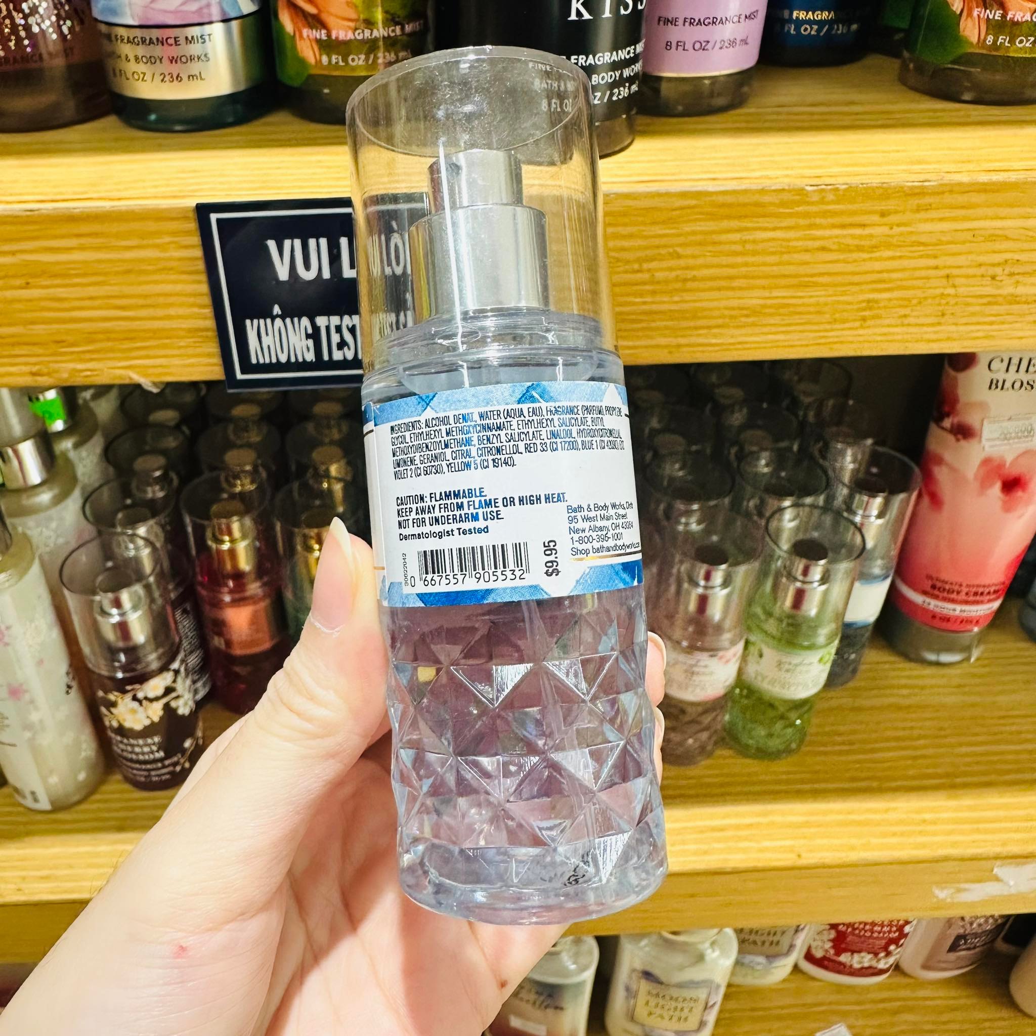 [TRAVEL SIZE] Xịt thơm toàn thân Bath & Body Works Body Mist GINGHAM 75mL