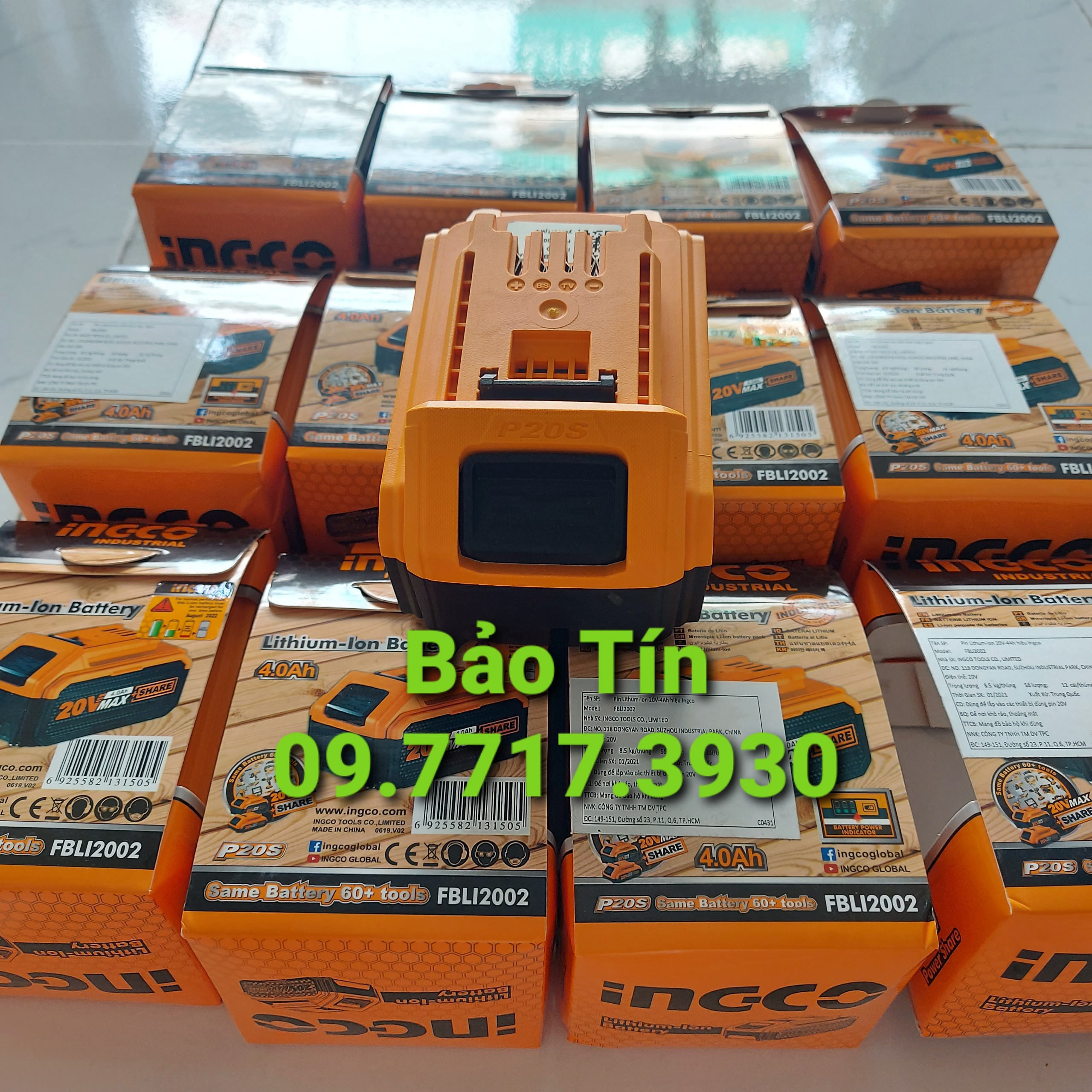 Pin 20v/4ah ingco fbli2002