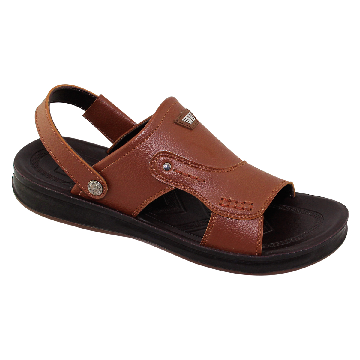 Giày sandal quai hậu da đế bằng nam bita's sum.111 - bitas
