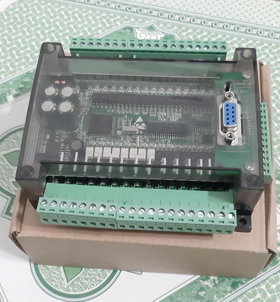 [HCM]PLC Board FX3U-32MT 6AD 2DA-RS485 (Có Pin)