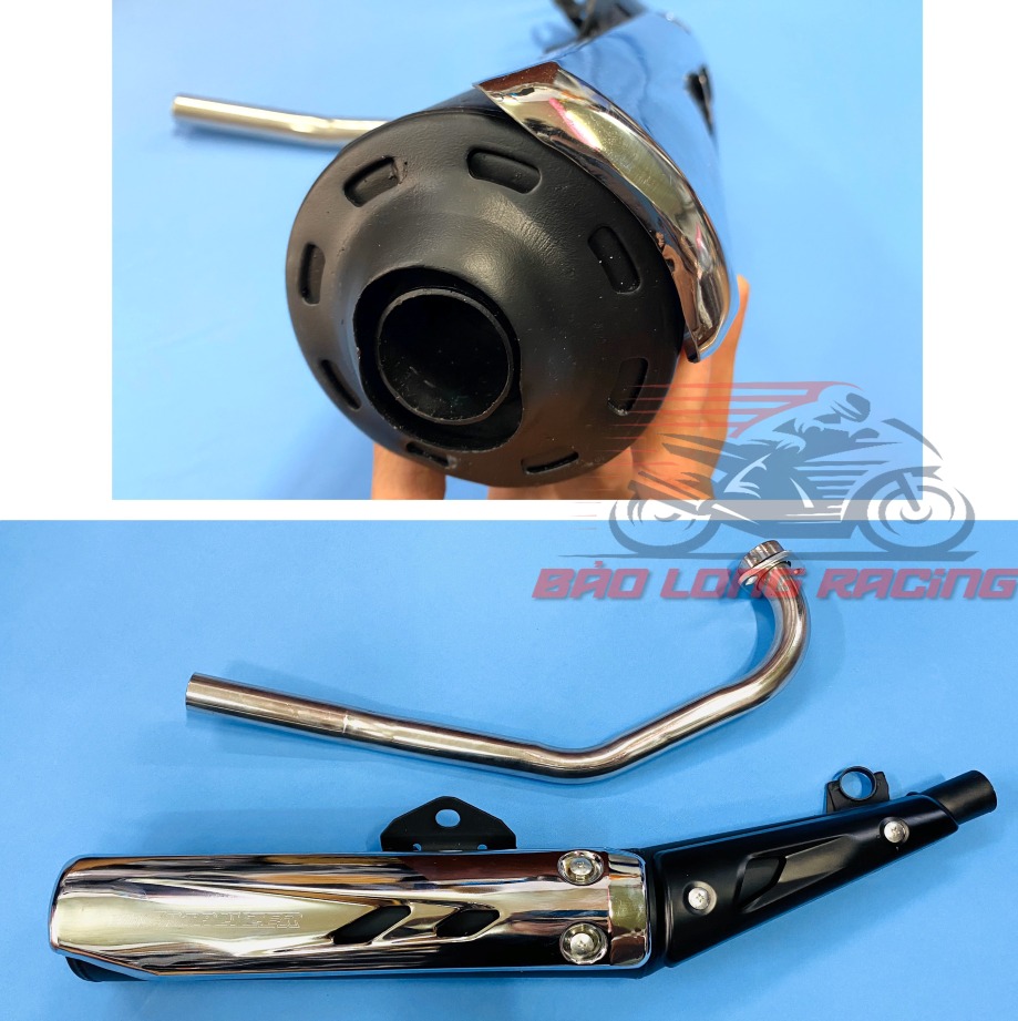 Pô Spark Exciter hàng 1:1 gắn Exciter 135 đẹp từng chi tiết pô nặng 4kg hàng chất lượng shop có 2 loại êm và móc hơi trái 62