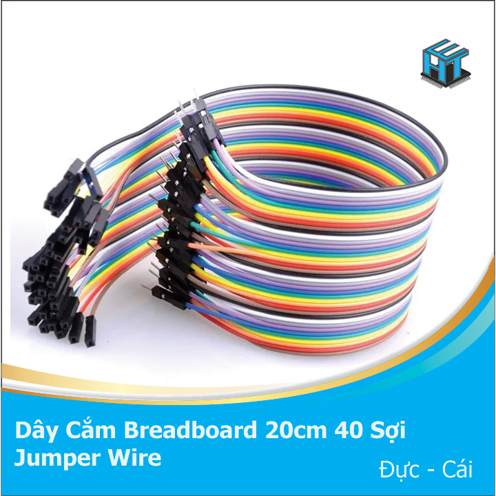 Dây Cắm Breadboard Testboard 40 Sợi Jumper Wire