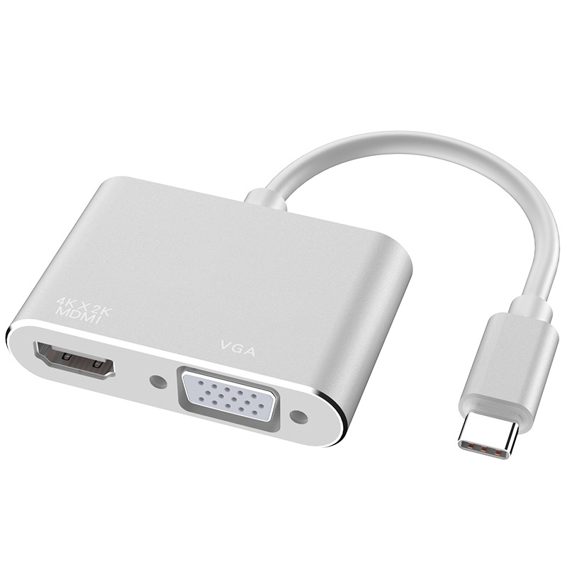 Cáp Chuyển Đổi USB TYPE-C Sang HDMI Và VGA - USB TYPE-C