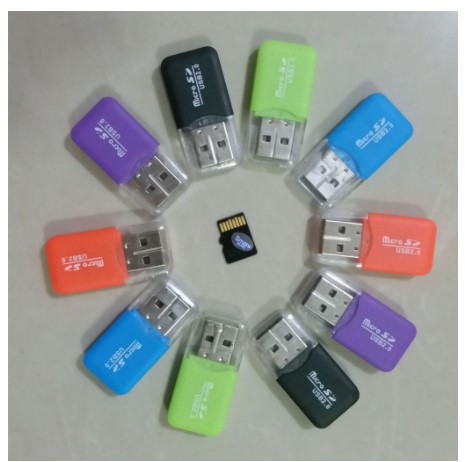 Đầu đọc thẻ nhớ mini 2 trong 1 - Micro SD - TF