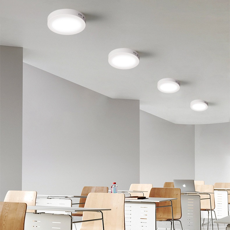 Đèn led ốp trần tròn Ánh sáng Vàng (6W - Φ120) - MD39