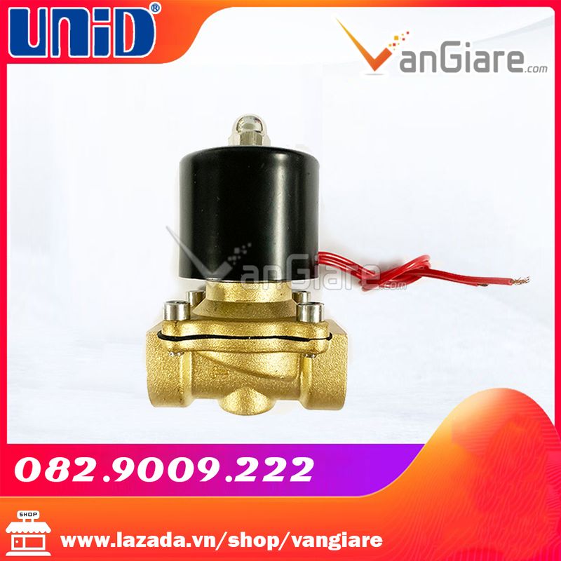 Van điện từ phi 21 (Đầu coil nhập XỊN) UW15 Uni-D (12v, 24v, 110v, 220v), UW tròn