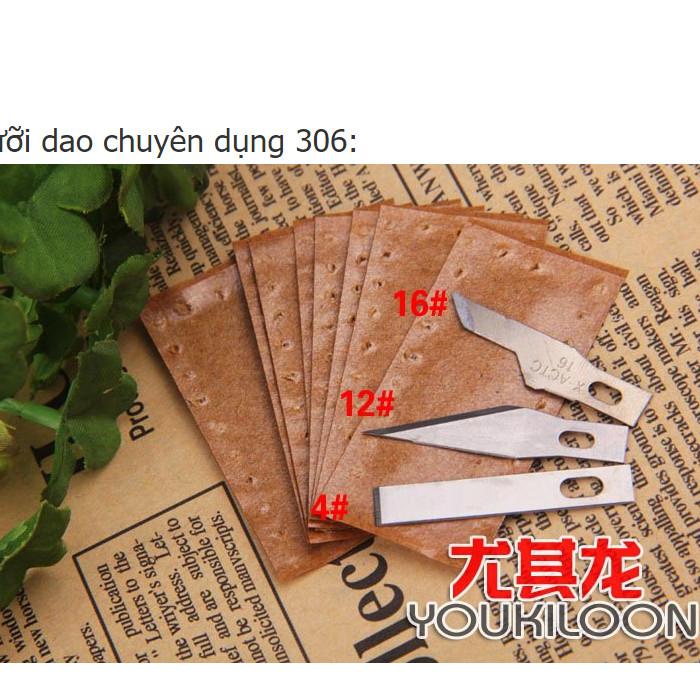 [HCM]Lưỡi dao khắc Kaisi 306 (1 bịch 10 lưỡi: mẫu số 16)