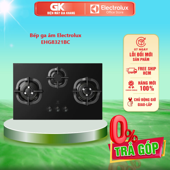 Bếp ga âm electrolux ehg8321bc - mặt kính cường lực cao cấp dày 8 mm bóng sáng, chịu lực cao, chịu nhiệt tốt - giao toàn quốc - freeship hcm
